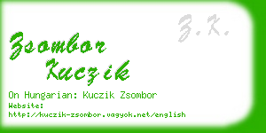 zsombor kuczik business card